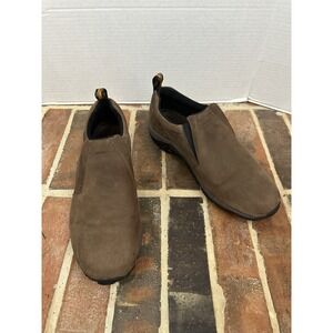 Merrel Brown Jungle Moc Slip-On Shoes Nubuck Leather Comfort Men's Size 13